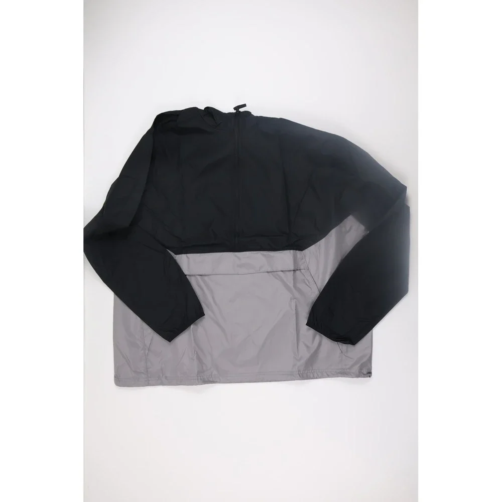 Holloway Windbreaker Pullover Jacket XXL Black Gray Sportswear Activewear